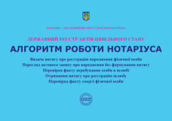 Державний реєстр актів цивільного стану. Алгоритм роботи нотаріуса