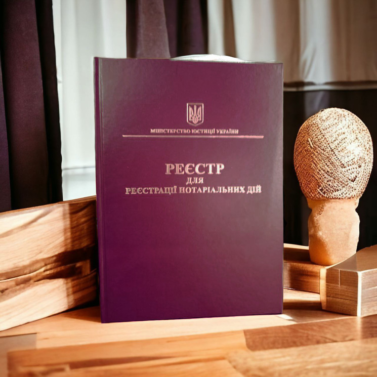 Реєстр для реєстрації нотаріальних дій 100 аркушів